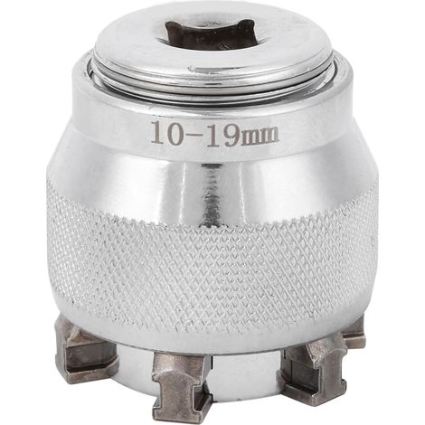 Douille adaptateur multifonction pour clé à molette, 10-19mm, embout pour entraînement 3/8 pouces, jeu de bagues de serrage universelles (1/5)