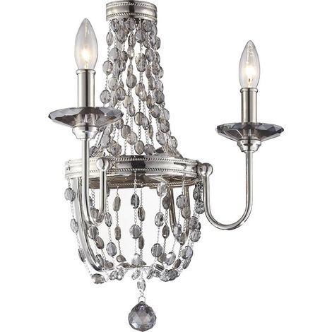 Elstead - 2 Light Indoor Candle Wandleuchte Nickel poliert, E14 (1/5)