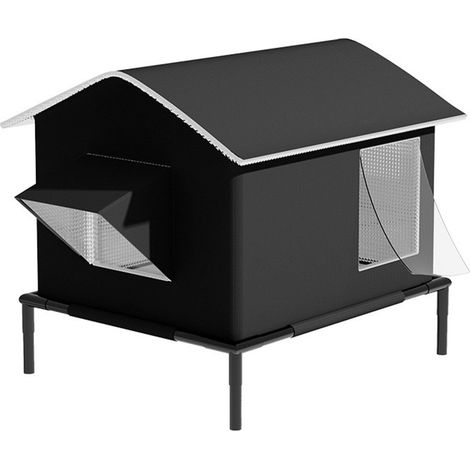 Maison Chauffante Pour Chats - Abri Extérieur Isolé Avec Chauffage Thermostatique - Pour Chats Errants - 1 Pièce