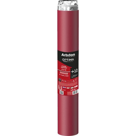 Arbiton Dämmunterlage Optima Thermo Aquastop - 10 m2, 1,5mm, Trittschalldämmung 18 dB, Brandschutz Efl-s1 (1/3)