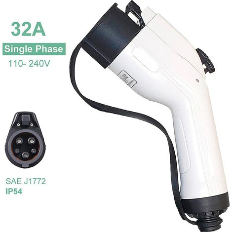 Prise de chargeur de type 1 pour véhicules électriques – Connecteur femelle SAE J1772 32A (1/4)
