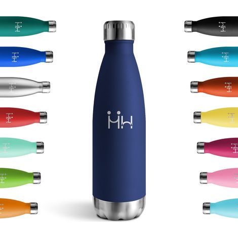 Gourde Isotherme 750ml, Gourde Inox Réutilisable, sans BPA, Double Paroi, Bouteille Isotherme pour Bureau, Sport, Yoga, Adulte, Voyage, Outdoor (1/5)