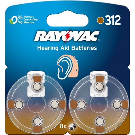 Rayovac 04607 745 418 pile domestique Batterie à usage unique 312, PR41 Zinc-Air (1/3)