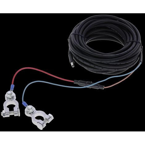 Kerbl Batteriekabel Klinkenstecker, +/- Schraubklemmen, 8 m, Zubehör, 70619