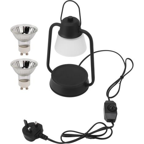 Ortviai Lampe chauffe-cire aromathérapie réglable avec variateur, lampe de table sans flamme pour bougies parfumées – 27 x 16 cm (1/5)