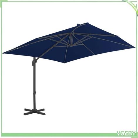 Parasol de jardin en porte-à-faux - FAFEICY - 47002 - 300x300 cm - Mât déporté aluminium - Anti-UV (1/5)