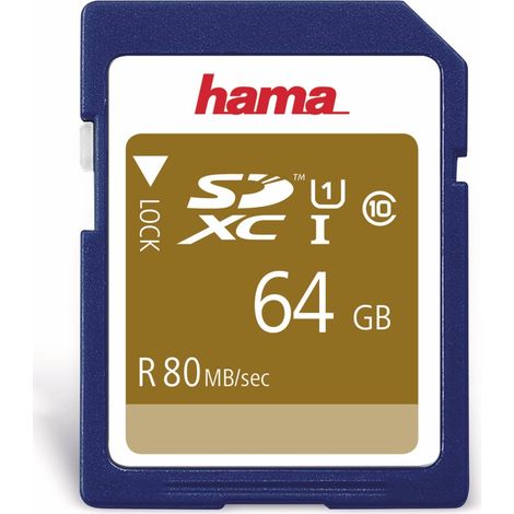 Hama SDXC Speicherkarte 64GB Class 10 UHS-I 90MB/s
