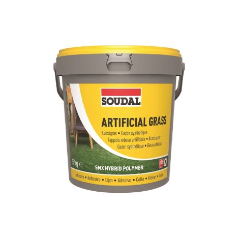 Soudal 5 kg colla collante rapido per tapeto prato sintetico elastico ultra re'sistant et agli agenti atmosferici