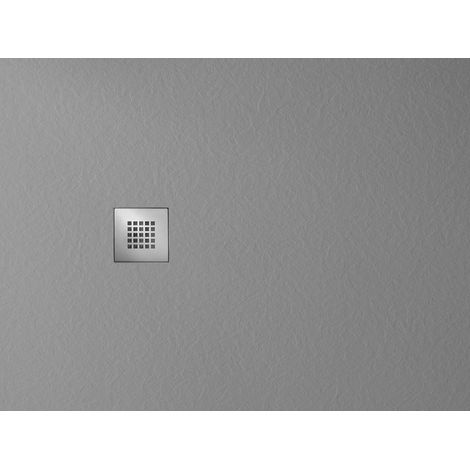 Receveur de douche en marbre cultivé MITIA, rectangulaire 120x70cm, gris (1/4)