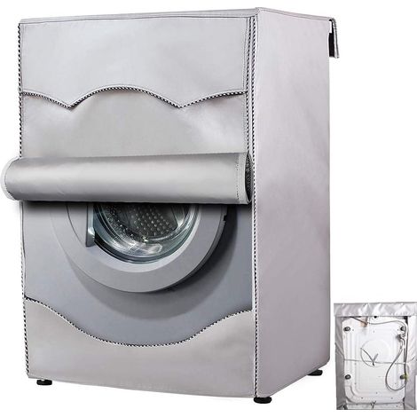 60 x 53 x 85cm,Argent Housse de Protection imperméable pour Machine à Laver à la Maison - Protection Contre Le Soleil - pour sèche-Linge à Chargement Frontal