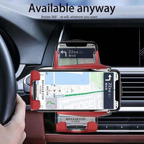 15W Chargeur sans Fil Voiture Support Téléphone sans Fil Automatic Clamping Porte Clip Chargeur Induction Voiture pour Tous Les Appareils Bleu (1/4)
