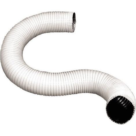 Tubo flessibile in alluminio H80 estensibile fino a 30 cm - 120mm white