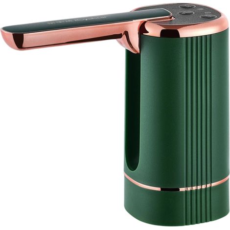 Bomba de agua eléctrica plegable, base extraíble, silenciosa, ABS sin BPA, para garrafas de 1 a 5 galones, camping, caravana, oficina (1/5)