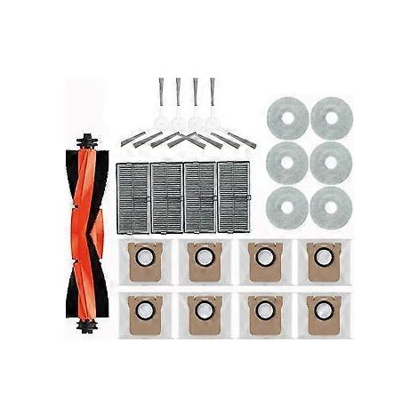 Ersatzteile für Saugroboter M30S D103CN: Hauptbürste, Seitenbürste, HEPA-Filter, Wischtuch, Staubbeutel, Zubehör