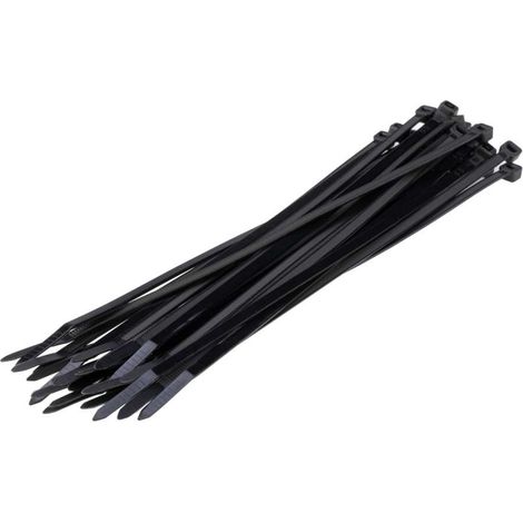 fascette per cablaggi interni ed esterni colore nero, 25 pezzi