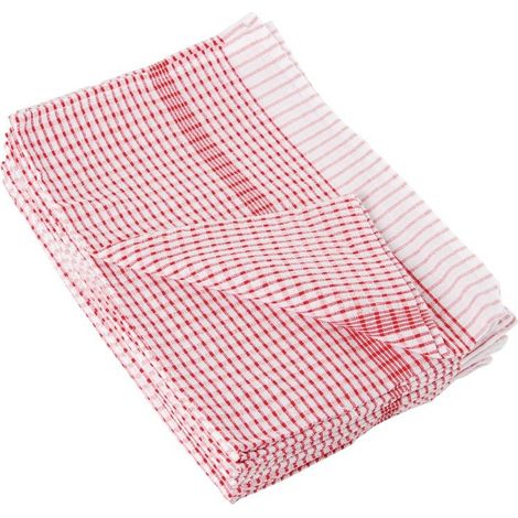 Torchons Rouges Wonderdry 762 x 508 mm Lot de 10 - Vogue (1/5)