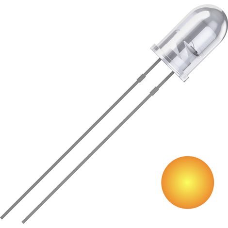 Quadrios 2111O179 LED bedrahtet Gelb Rund 5 mm 2500 mcd 25 ° 20 mA 2 V (1/2)