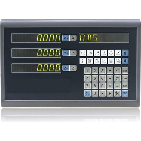 Échelle linéaire numérique Ensemble/kit à 3 Axes for Routiers de routage Lecture numérique + encodeurs linéaires 5U Échelle de 50 à 1000mm pour la Machine de Tour de fraisage de Moulin (Color : Onl (1/5)