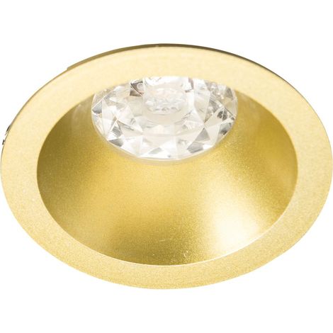 Spot DECO GU10 rond 1 tête fixe, doré IP20 - EUROPOLE - 26830 (1/4)
