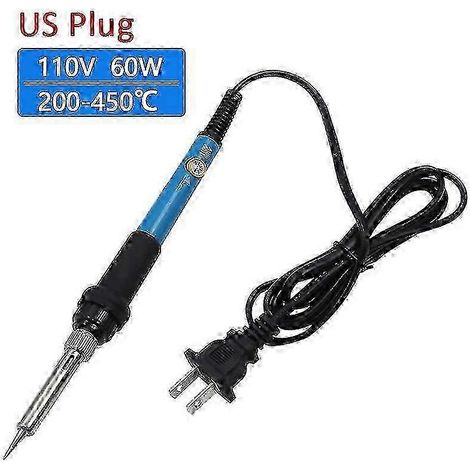Fer à souder électrique réglable 60 W 220 V/110 V avec fil étamé - Prise américaine (1/5)