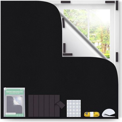 Magnétique Store Occultant sans Perçage 100X145cm,Occultants pour Fenêtre,s'adapte à Toutes Les Formes de Fenêtres,Protection Solaire Film Occultant Fenetre Portable pour Chambre Bébé (1/5)
