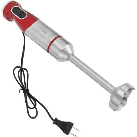 Mixeur plongeant filaire 800 W, mini mixeur électrique portatif avec lames en acier inoxydable, idéal pour les purées de bébé et les soupes. Prise UE 220 V. (1/5)