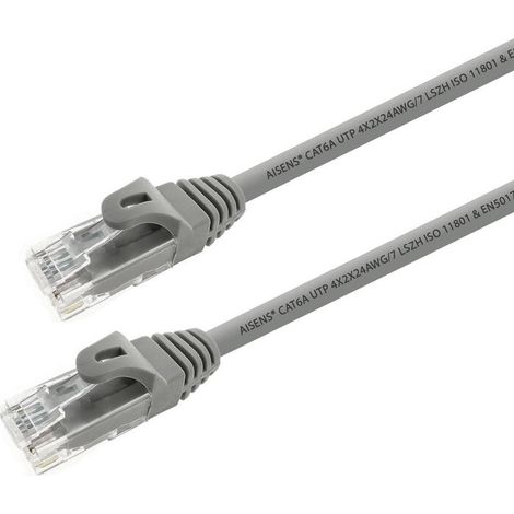 Cable RJ45 Categoría 6 UTP Rígido Aisens A145-0330 10 m Gris (1/2)