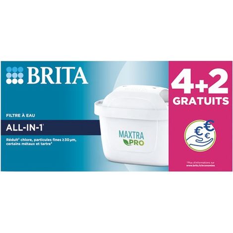 Brita Maxtra Pro Confezione da 6 cartucce filtranti bianche