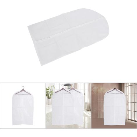 PEVA-Kleiderschutzhülle – Schutzhülle für Kleidung, Anzüge und Kleider – Transparent, Maße 60 x 100 cm, staub- und wasserdicht – Tragbare Aufbewahrungstasche (1/5)
