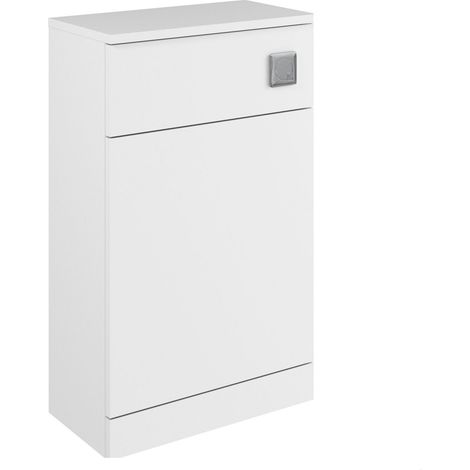 Balterley Tean Square Floor Standing WC Back to Wall Toilet Unit, 600mm, White
