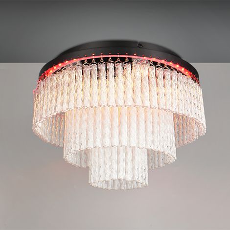 Lampe de plafond à design Vono Noir - R63441032 (1/3)