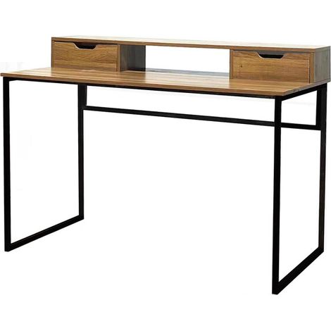 INDUSTRIAL SCRIVANIA METAL/QUERCIA 120X60X95 CM