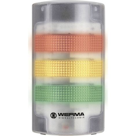 Segnalatore combinato LED Werma Signaltechnik 691.200.55 N/A Luce continua, Luce lampeggiante 24 V/DC 85 dB (1/2)