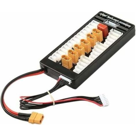 Chargeur de batterie Lipo XT60 T-Bug 2-6S Plaque de carton de charge équilibrée parallèle avec planche à chargement équilibré parallèle parallèle (1/4)