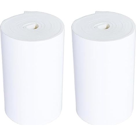 2 rouleaux de 2 m de mousse super épaisse auto-adhésive anti-éraflure pour stationnement, compatible avec mur de garage de 6,5 mm d'épaisseur (Blanc) (1/3)