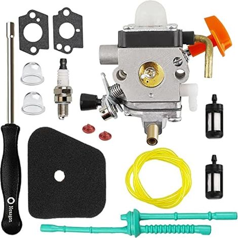 Compatible avec carburateur FC110 HL90 pour STIHL FS90R FS110 FS110R HT101 FS90 FS130 FS130R FS100 HT100 FS87 FS100R KM90 KM90R KM100 KM110 FC90 FC95 FC100 Tondeuse Weed Eater Pole Saw Carb (1/4)