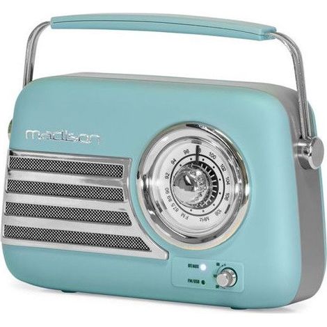 Tragbares Radio - MADISON - Freesound VR40 - Mattblau - Bluetooth - FM