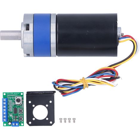 Moteur Réducteur 24V DC Sans Balais avec Contrôleur Intégré, Réducteur CM36‑3650 1600 RPM, Bobine Cuivre