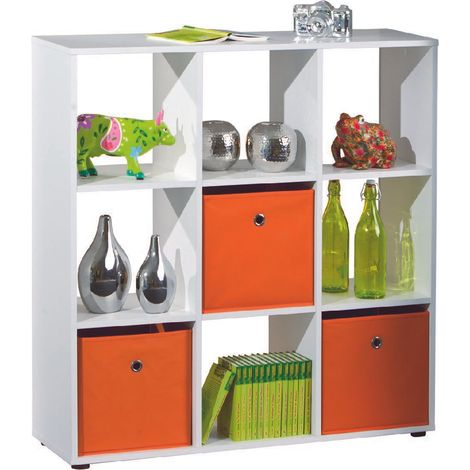Libreria 9 box cadore laminato bianco dim. 104,5x33x109h - Inter Link (1/5)