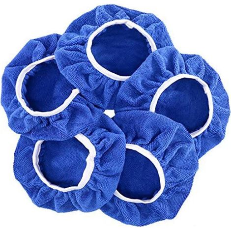 Set mit 5 weichen Mikrofaser-Polierpads für Autos, 9-10 Zoll, für 9-10-Zoll- und 10-Zoll-Poliermaschinen (1/5)