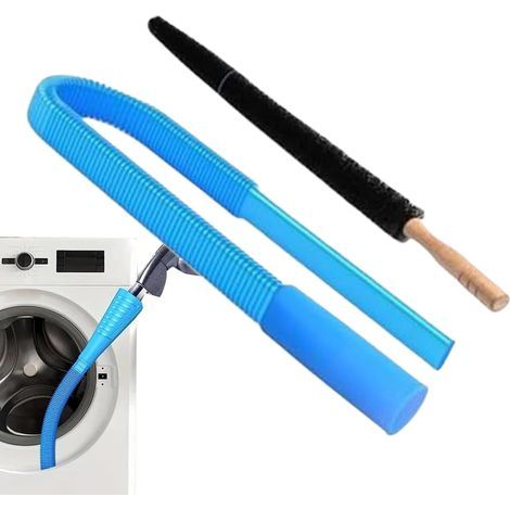 Kit de limpieza para secadoras con mango telescópico rápido y adaptador, adecuado para hogares, residencias estudiantiles, hoteles, restaurantes y apartamentos de alquiler. (1/5)