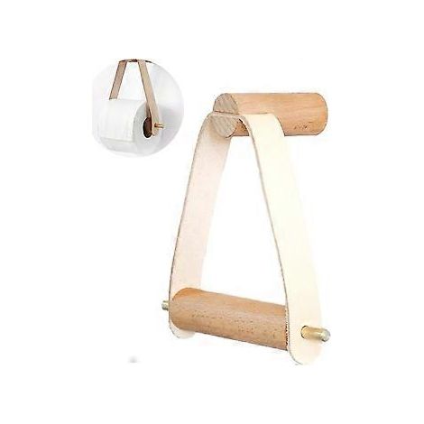 Kreativer Handtuchring aus Holz mit Schrauben