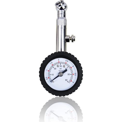 Lntyq Numérique Manomètre Pneu,Manometre Pression Pneu Haute Précis 60 PSI,Portable Jauge de Pression,Digital Manomètre Pneus pour Voiture Camion SUV Moto Vélo