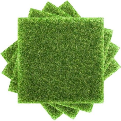 Panneau De Mousse Artificielle - 30x30 Cm - Mur Végétal Décoratif Extérieur Intérieur - 4 Pièces (1/5)