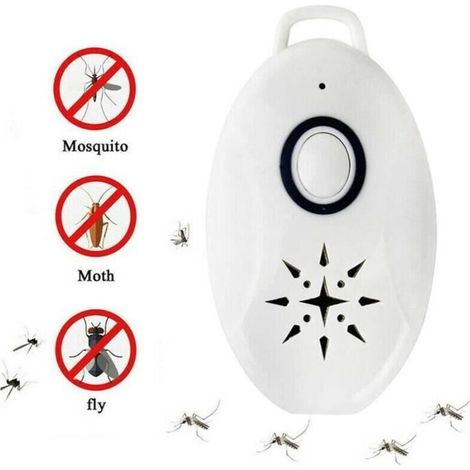 Anti nuisible,Répulsif à puces ultrasonique USB, anti-moustiques électronique Portable d'extérieur, anneau silencieux [D770939399] (1/4)