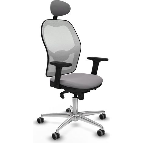 Sedia da ufficio piqueras y crespo Jorquera bianco grigio schiuma (1/2)