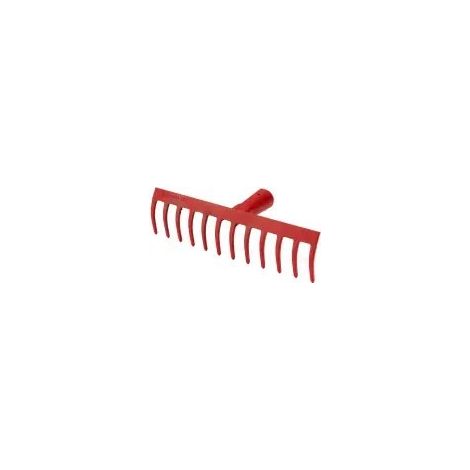 Rechen 12 Zinken ohne Griff rot 95212 BELLOTA