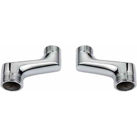 Raccord Contre Coudé Douche,Raccord Laiton Coudé RéDucteur,Bras Pivotant RéGlable,Raccord Mural Contre Coudé,Raccord Excentré 1/2 3/4,Chrome (1/3)
