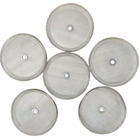 Replacement coffee machine filter, 10.2 cm stainless steel mesh with metal ring, 800-1000ml (1/3)