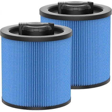 Lot de 2 filtres de rechange DXVC6912 pour aspirateur eau et poussière Dewalt (6 à 16 gallons). (1/5)